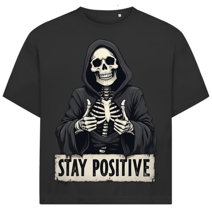 Jack and Jones Stay Positive Skelett Bleib Positiv Herren T-Shirt Black