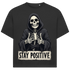 Jack and Jones Stay Positive Skelett Bleib Positiv Herren T-Shirt Black