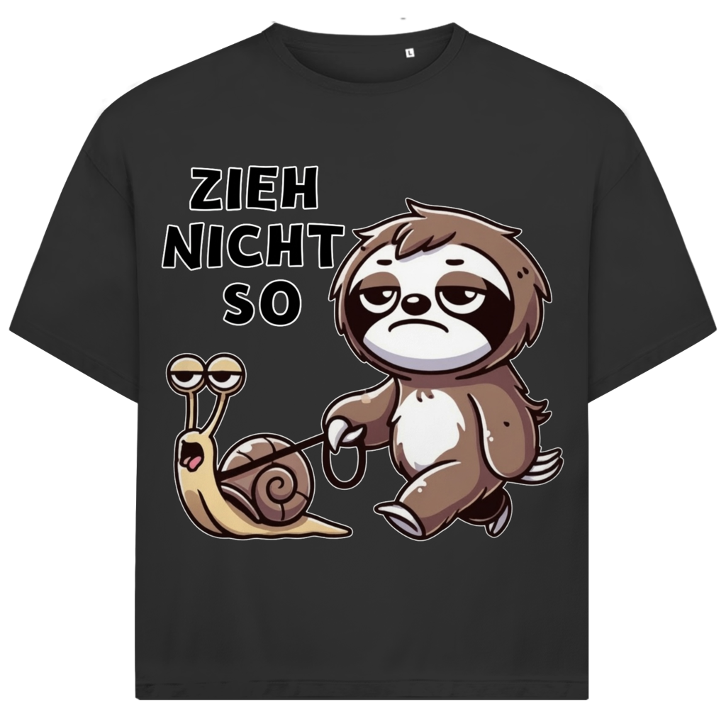 Jack and Jones Zieh Nicht So Gassi Faultier Schnecke Hunde Herren T-Shirt Black