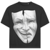 Jack and Jones Zwei Gesichter Lachen Weinen Maske Herren T-Shirt Black