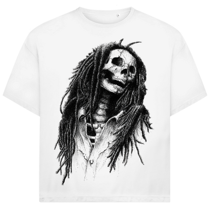 Jack and Jones Dead Rasta Dreadlock Totenkopf Oversized Herren T-Shirt