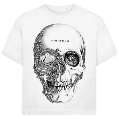 Jack and Jones Dollar Totenkopf Hate Oversized Herren T-Shirt