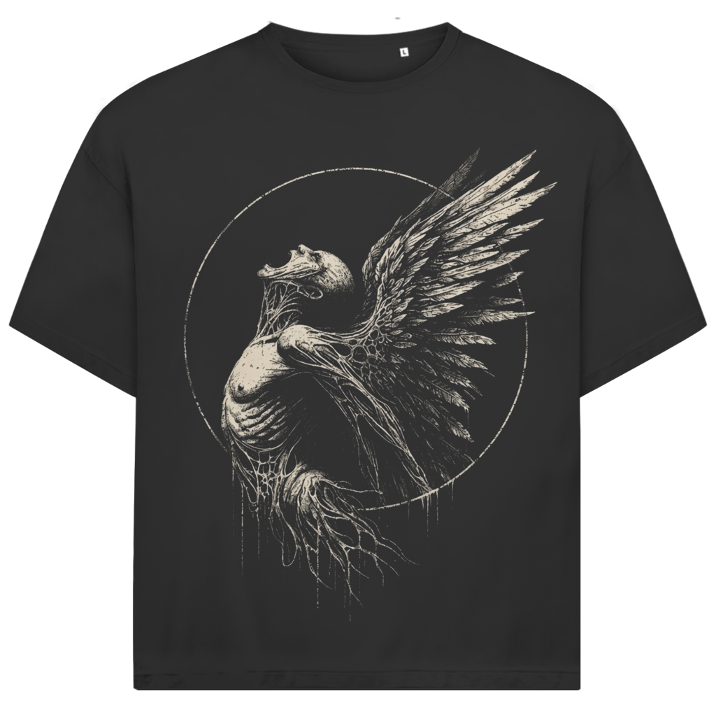 Jack and Jones Gefallener Engel mit Flügeln Oversized Herren T-Shirt