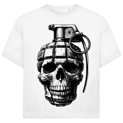Jack and Jones Handgranate Totenkopf Oversized Herren T-Shirt
