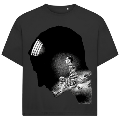 Jack and Jones Prison Mind Trapped Inside Head Oversized Herren T-Shirt