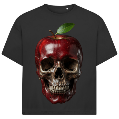 Jack and Jones Roter Apfel Totenkopf Oversized Herren T-Shirt