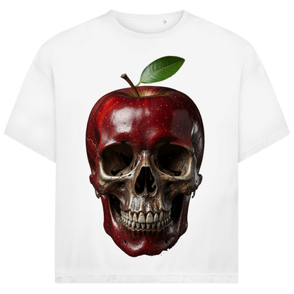Jack and Jones Roter Apfel Totenkopf Oversized Herren T-Shirt
