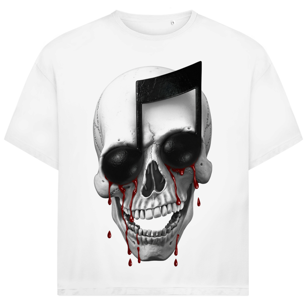 Jack and Jones Symphony of Death Totenkopf Oversized Herren T-Shirt