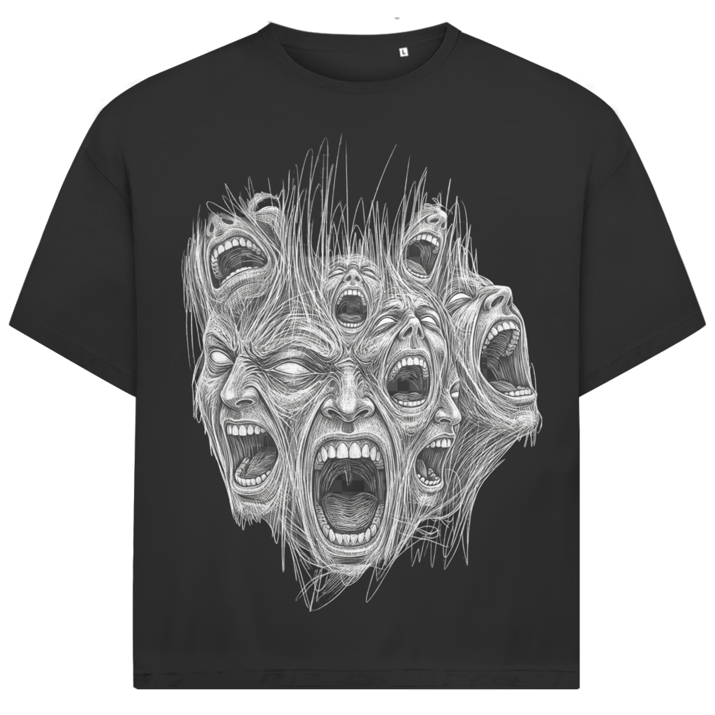 Jack and Jones Too Many Voices Mental Chaos Oversized Herren T-Shirt