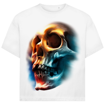 Jack and Jones Totenkopf Aus Feuer und Eis Skull Oversized Herren T-Shirt