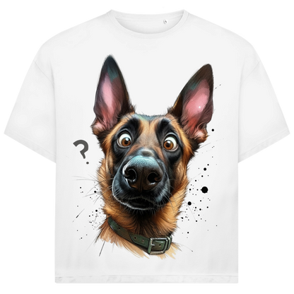 Jack and Jones Überraschter Deutscher Schäferhund Oversized Herren T-Shirt
