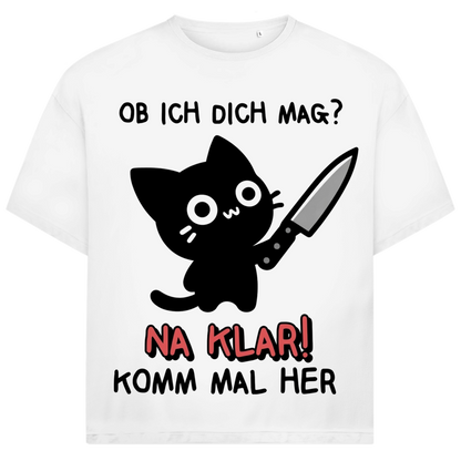 Jack and Jones Ob ich dich mag na klar komm mal her Katze Herren T-Shirt