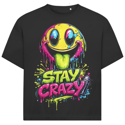 Jack and Jones Stay Crazy Smiley Oversized Herren T-Shirt