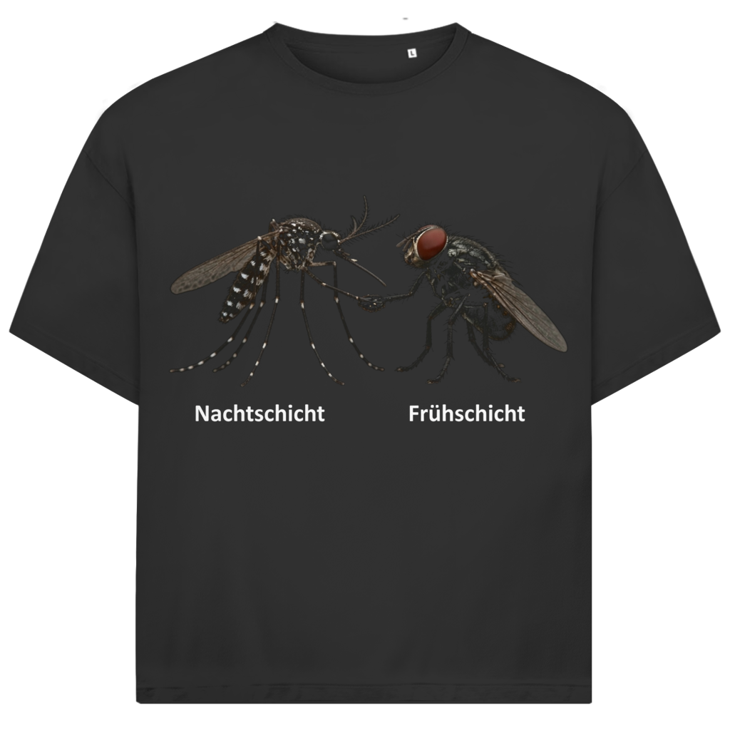 Jack and Jones Nachtschicht Frühschicht Mücke Fliege Herren T-Shirt