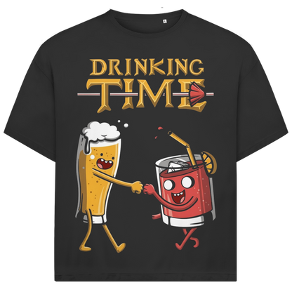 Jack &amp; Jones Herren T-Shirt Drinking Time Bier Party Oversized