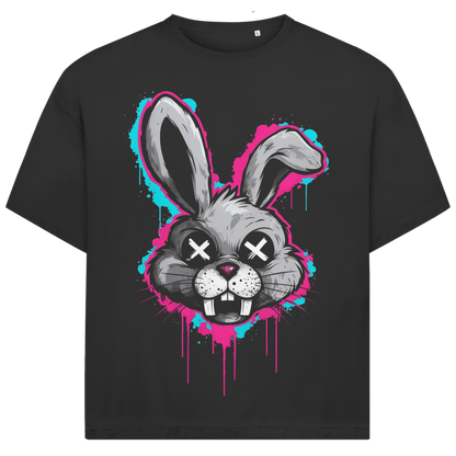 Jack &amp; Jones Herren T-Shirt Crazy Bunny Graffiti Urban Streetwear Bio