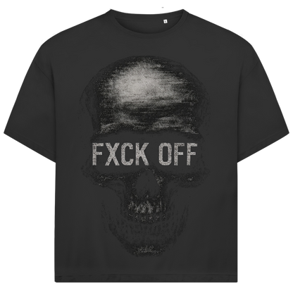 Jack &amp; Jones Herren T-Shirt Fxck Off Skull Totenkopf Dark Oversized Bio