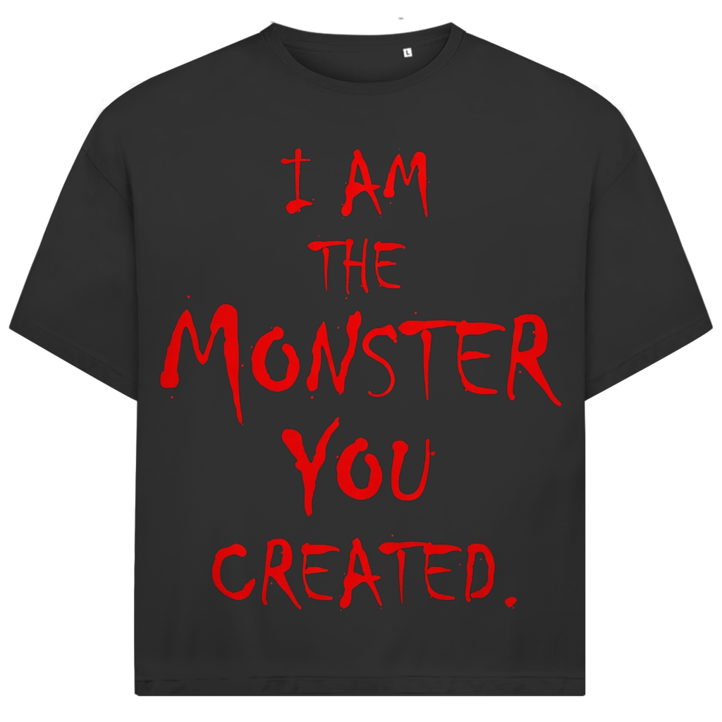 Jack &amp; Jones Herren T-Shirt I Am The Monster You Created Oversized Bio