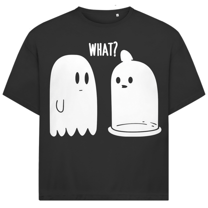 Jack &amp; Jones Herren T-Shirt Ghost Kondom What Humor Fun Oversized Bio