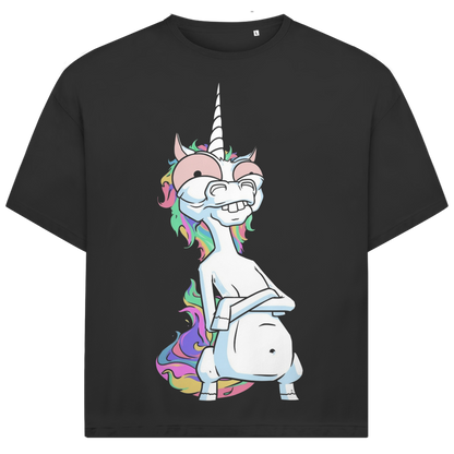 Jack &amp; Jones Herren T-Shirt Crazy Ugly Unicorn Einhorn Fun Oversized