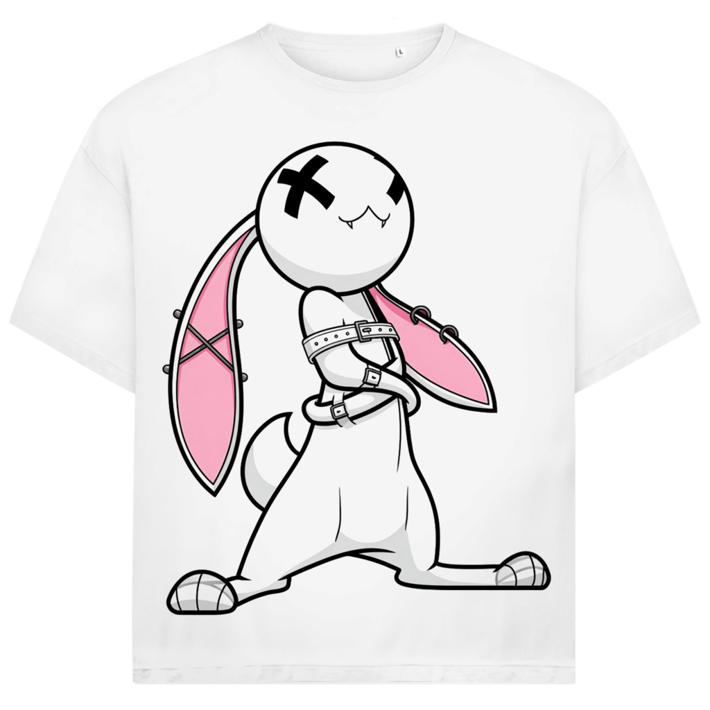 Jack &amp; Jones T-Shirt Crazy Bunny Zwangsjacke Hase Fun Anime Oversized