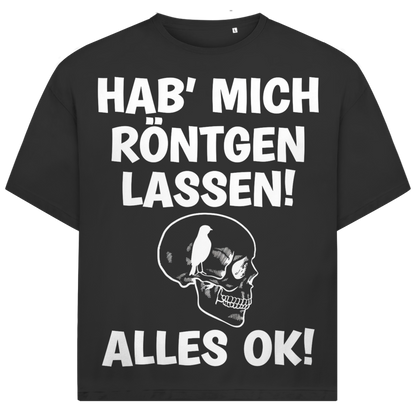 Jack &amp; Jones T-Shirt Hab Mich Röntgen Lassen Alles OK Vogel Oversized