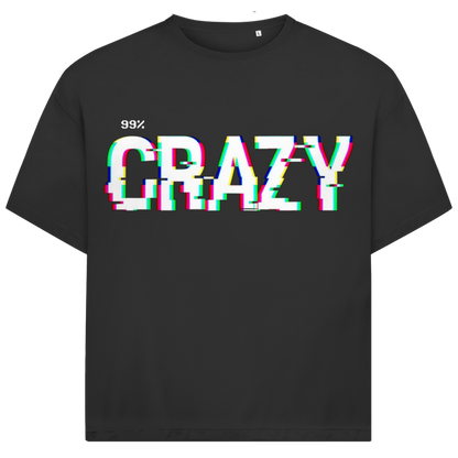 Jack &amp; Jones Herren T-Shirt 99% Crazy Glitch Spruch Fun Bio Oversized