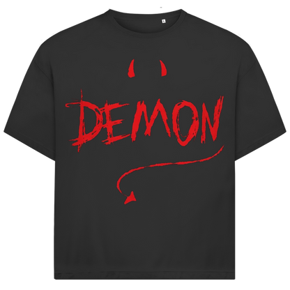Jack &amp; Jones Herren T-Shirt Demon Teufel Hörner Spruch Fun Bio Oversized