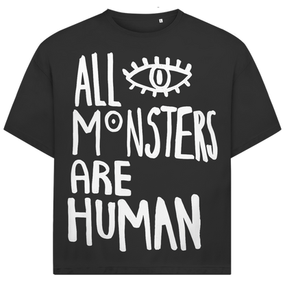 Jack &amp; Jones Herren T-Shirt All Monsters Are Human Auge Statement Oversized