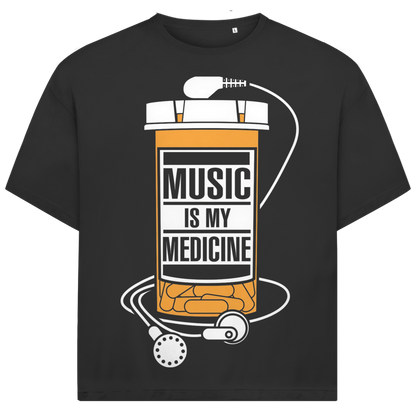 Jack &amp; Jones Herren T-Shirt Music Is My Medicine Pille Musik Oversized