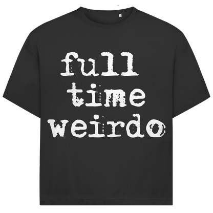 Jack &amp; Jones Herren T-Shirt Full Time Weirdo Spruch Fun Bio Oversized