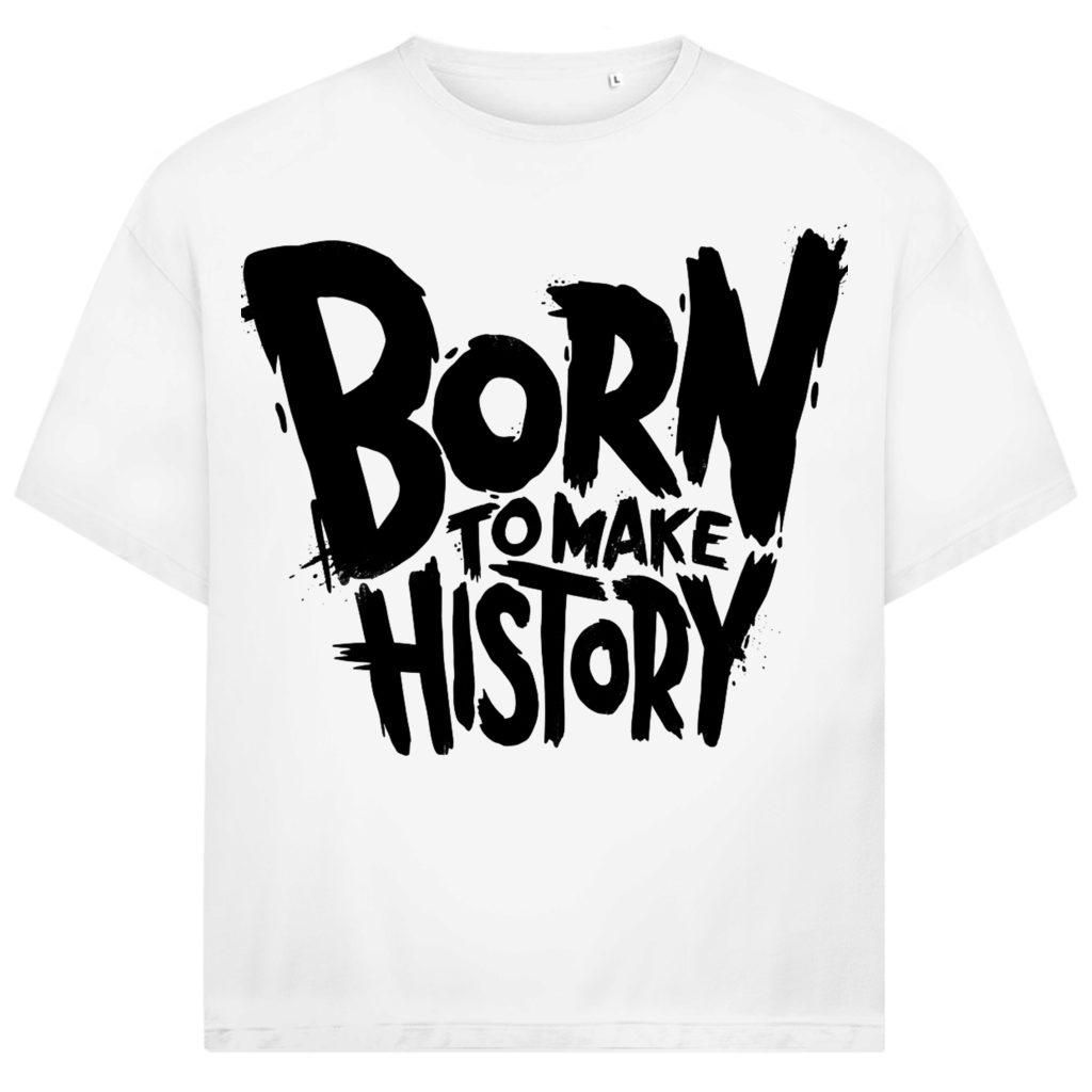 Jack &amp; Jones Herren T-Shirt Born To Make History Graffiti Oversized