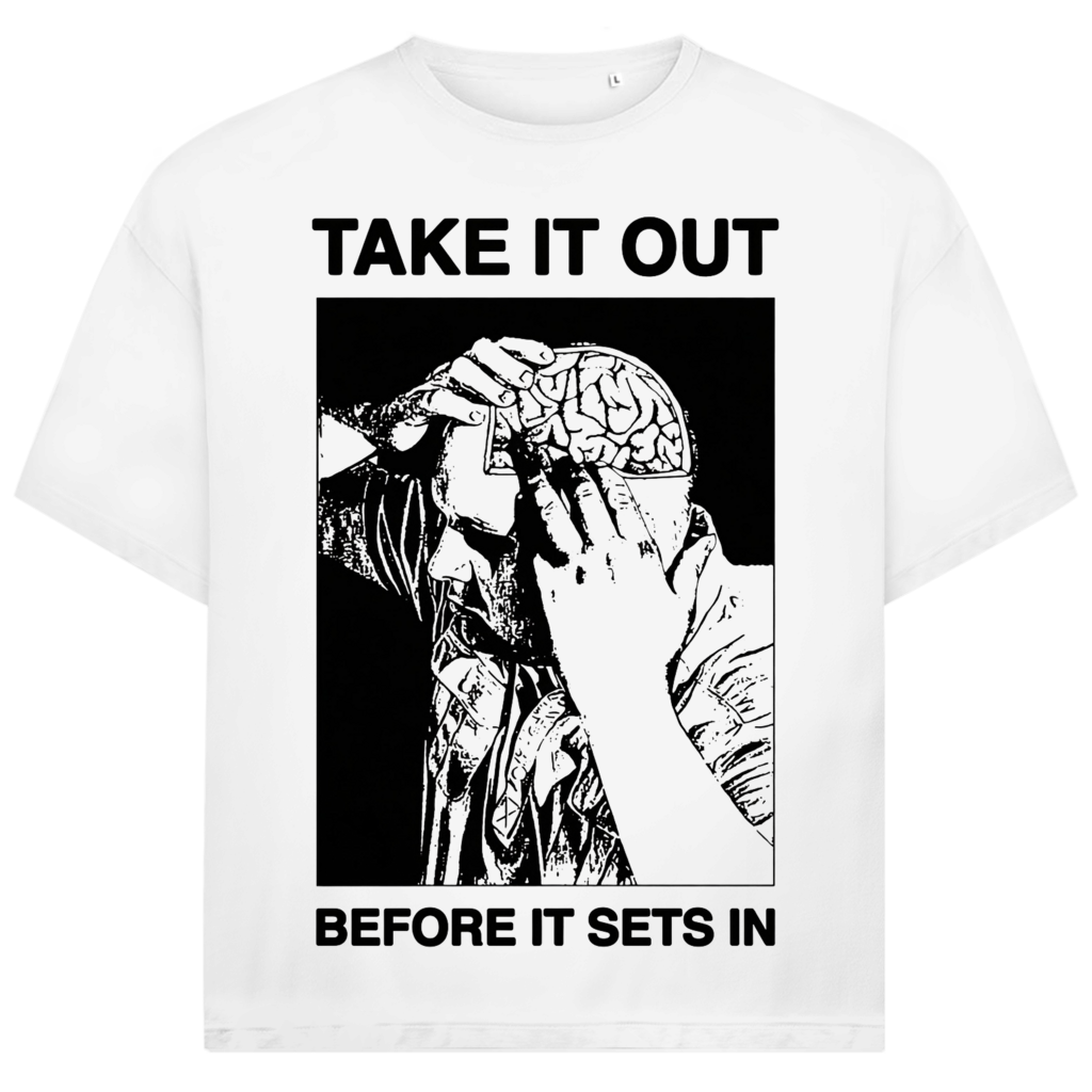 Jack &amp; Jones Herren T-Shirt Take It Out Before It Sets In Brain Art