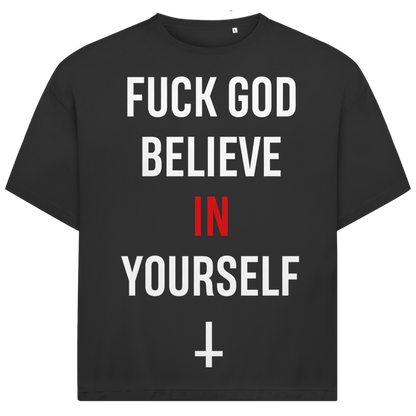 Jack &amp; Jones Herren T-Shirt Fuck God Believe In Yourself Oversized