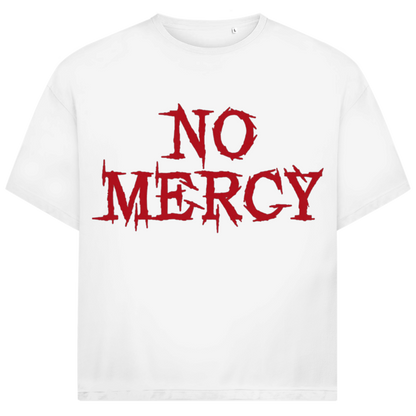 Jack &amp; Jones Herren T-Shirt No Mercy Horror Schrift Rot Metal Oversized