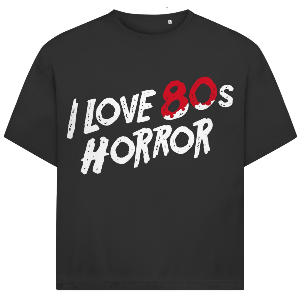 Jack &amp; Jones Herren T-Shirt I Love 80s Horror Film Retro Oversized