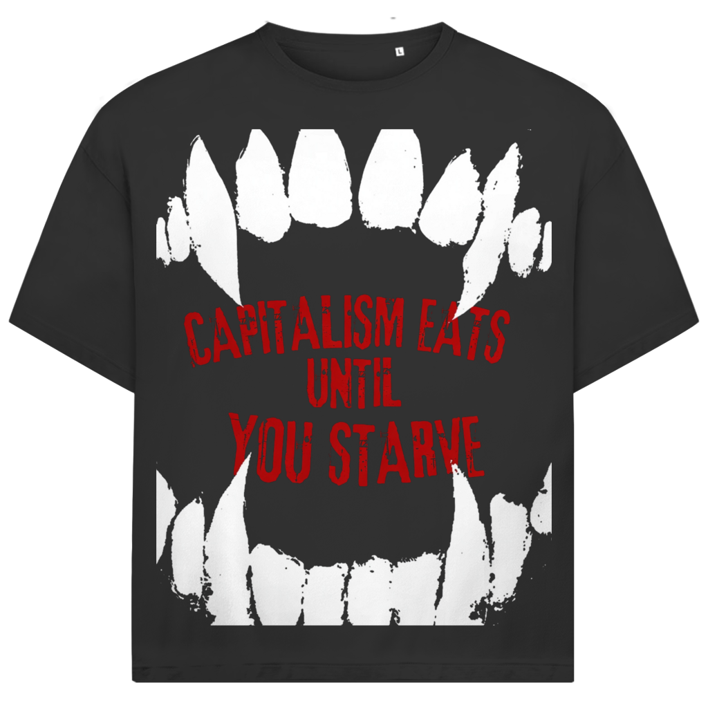 Jack &amp; Jones Herren T-Shirt Capitalism Eats Until You Starve Oversized