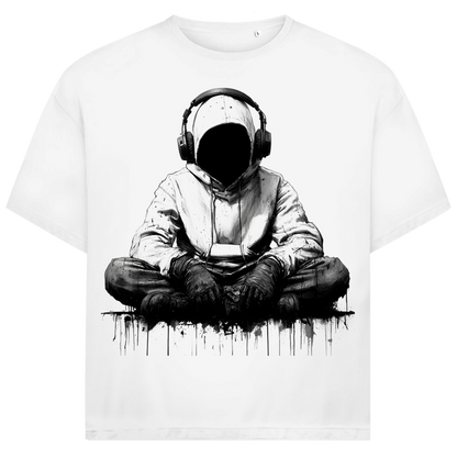 Jack &amp; Jones Herren T-Shirt Hoodie Figure Kopfhörer Music Art Oversized