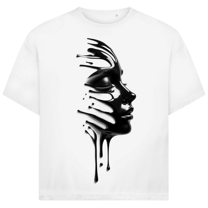 Jack &amp; Jones Herren T-Shirt Liquid Shadow Face Drip Art Ink Oversized