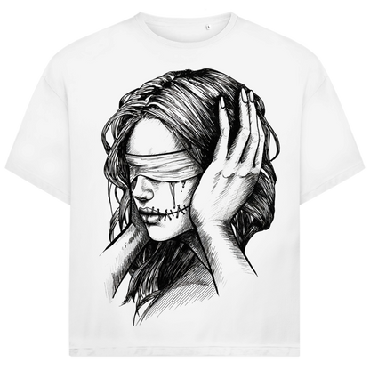 Jack &amp; Jones Herren T-Shirt Stumme Tränen Blind Silence Dark Oversized