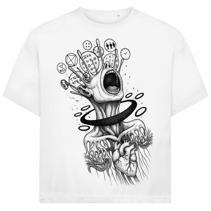 Jack &amp; Jones Herren T-Shirt Mental Overload Surreal Dark Art Oversized