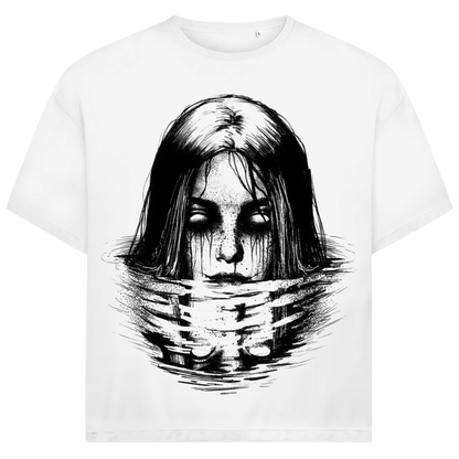 Jack &amp; Jones Herren T-Shirt Stille Tiefe Gesicht Wasser Horror Oversized