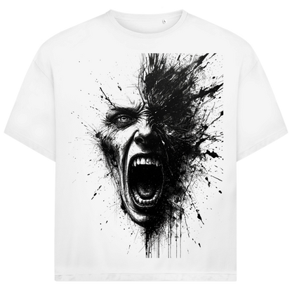 Jack &amp; Jones Herren T-Shirt Rage Scream Ink Explosion Dark Art Oversized