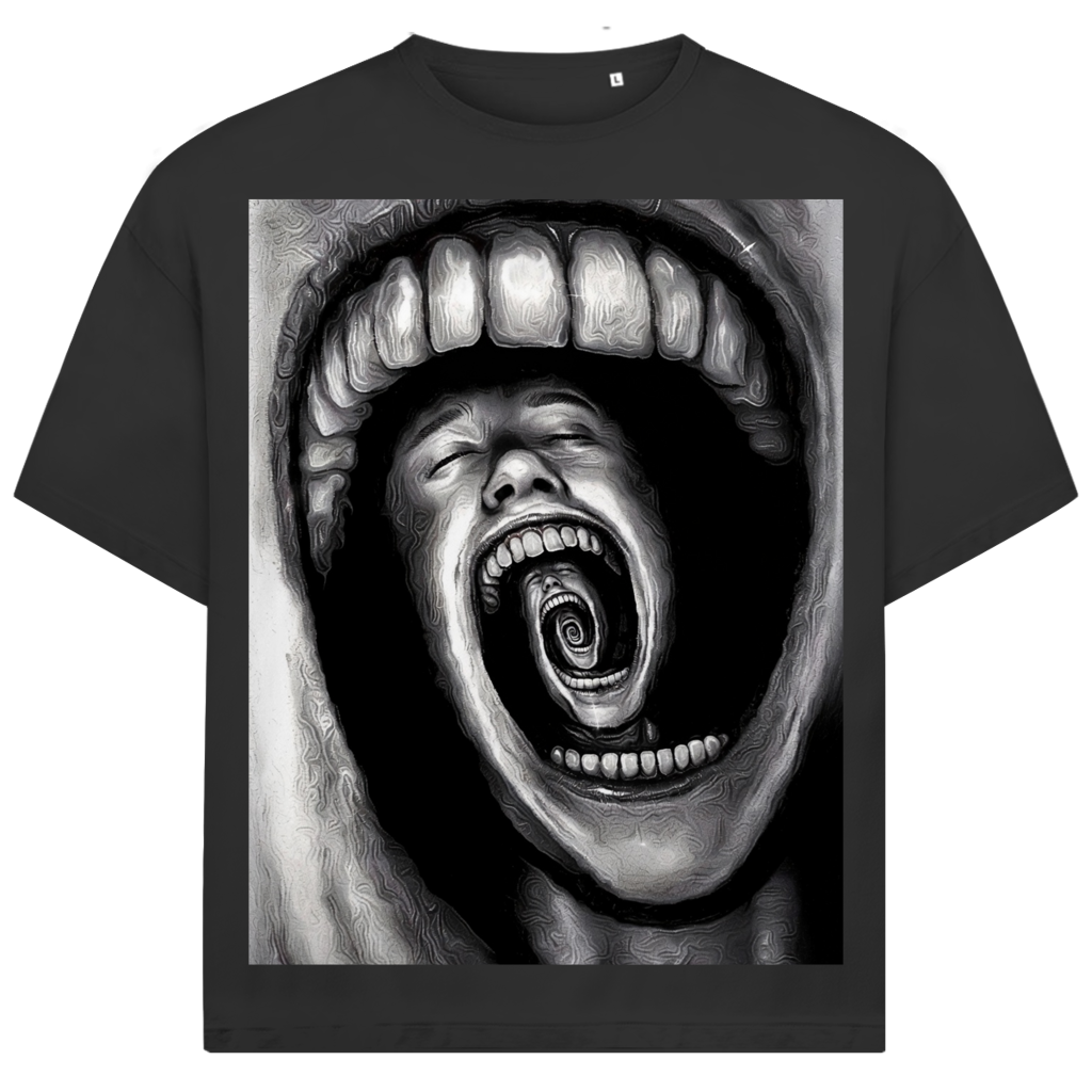 Jack &amp; Jones Herren T-Shirt Eternal Scream Surreal Horror Art Oversized