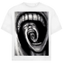 Jack & Jones Herren T-Shirt Eternal Scream Surreal Horror Art Oversized White