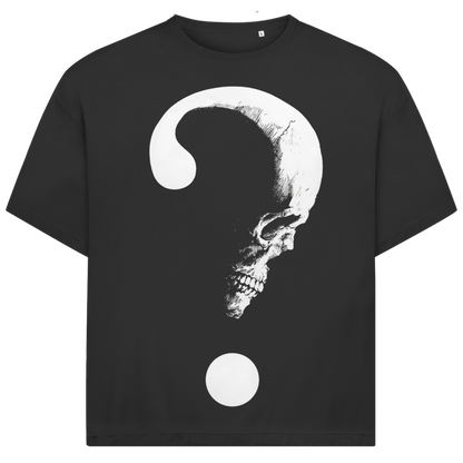 Jack &amp; Jones Herren T-Shirt Skull Question Mark Dark Art Bio Oversized