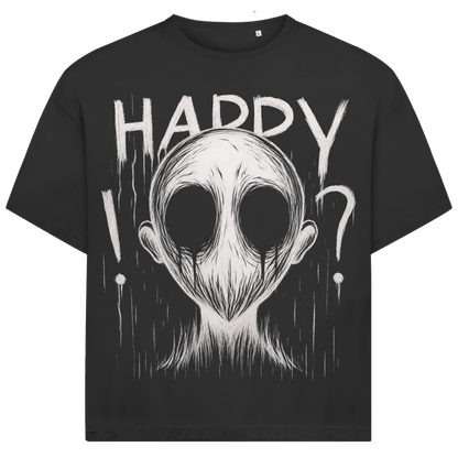 Jack &amp; Jones Herren T-Shirt Happy Creepy Face Dark Art Mental Oversized
