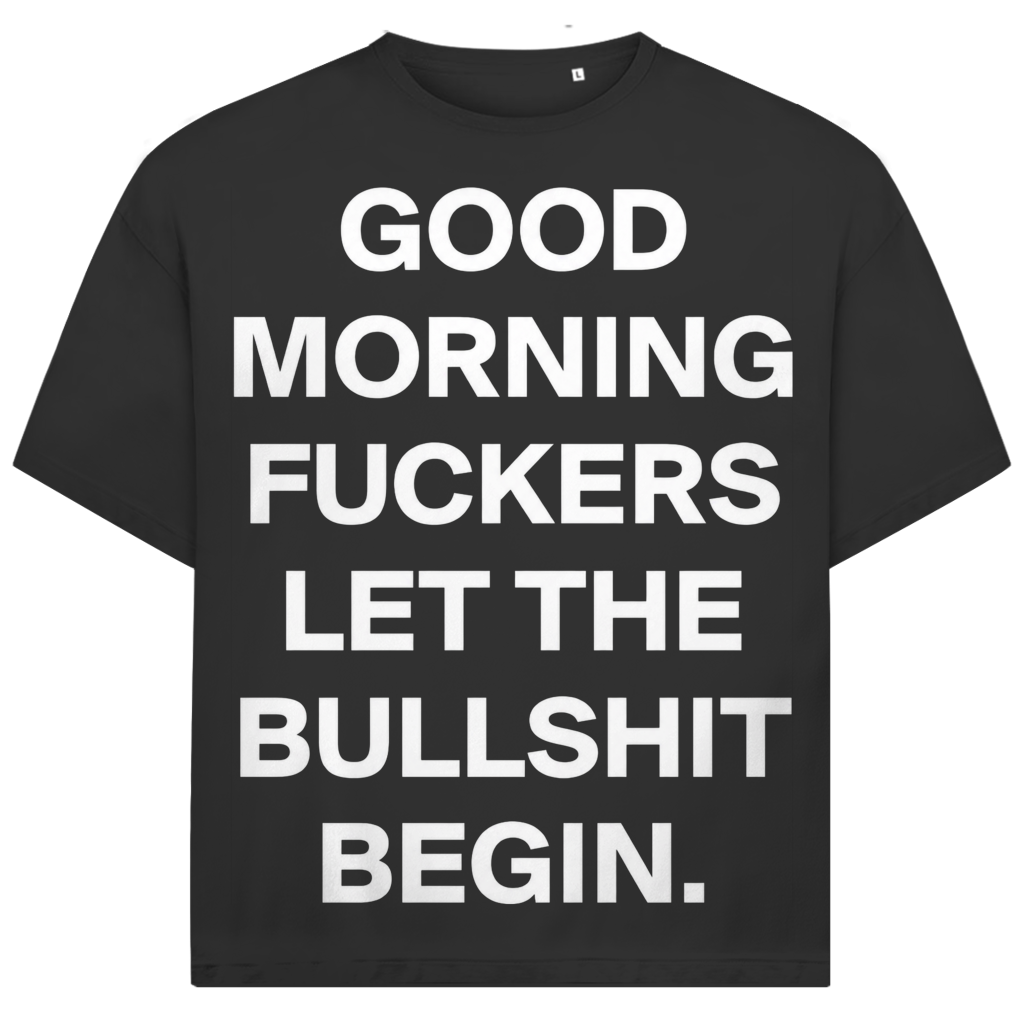 Jack &amp; Jones Herren T-Shirt Good Morning Fuckers Statement Oversized