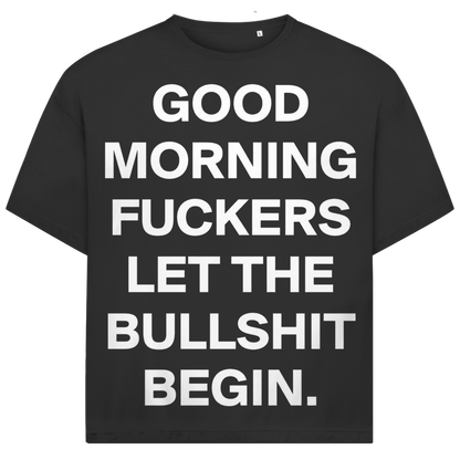 Jack &amp; Jones Herren T-Shirt Good Morning Fuckers Statement Oversized