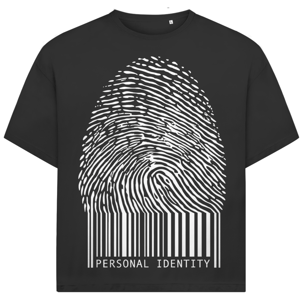 Jack &amp; Jones Herren T-Shirt Personal Identity Fingerprint Oversized